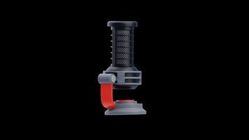 3D Animation of Gaming Microphone video