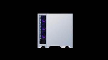 3D Animation of High performance gaming pc video