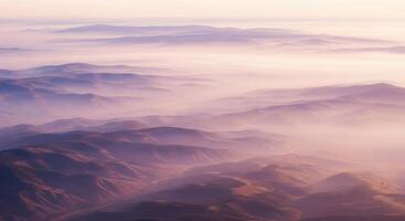 A view of the mountains from an airplane photo