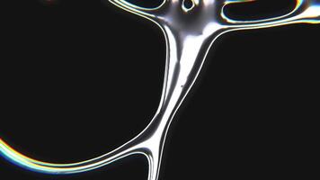 15 Silver chrometype futuristic y2k looping design element Background video