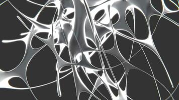 5 Minimalist chrometype futuristic y2k looping design element Background video