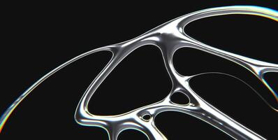 13 Rotating chrometype futuristic y2k looping design element Background video