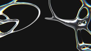 12 Clean chrometype futuristic y2k looping design element Background video
