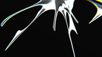 10 Distorted chrometype futuristic y2k looping design element Background video