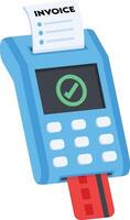 Credit Card Payment Terminal Icon vector