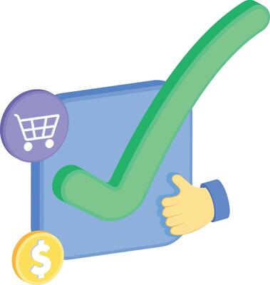 Successful Transaction, Purchase and Confirmation Icon