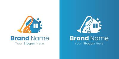 Professional House Cleaning Services and Home Hygiene Solutions Logo Design vector