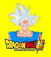 Goku Ultra Instinct with Logo vector