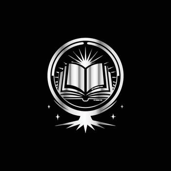 an open book with a tree in the middle of it vector