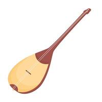 Illustration of a traditional string instrument vector