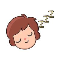 illustration of Sleeping vector