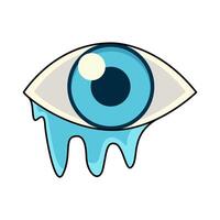 illustration of Simple Crying Eye vector