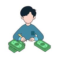 illustration of Financial Advisor vector