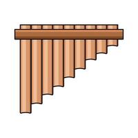 illustration of Pan Flute vector