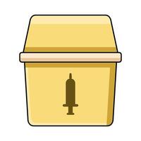 Needle Disposal Box vector