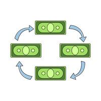 illustration of Cashflow vector