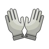 illustration of Grey Medical Gloves vector