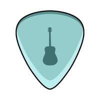 illustration of guitar pick vector