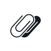 paper clip Thin flat icons vector