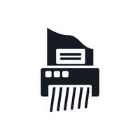 shredder Thin flat icons vector