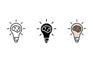 smart solution Thin set color icons vector