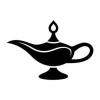 magic lamp icon. vector