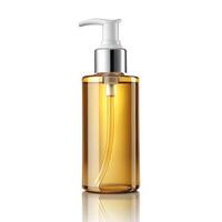 Cleansing Oil Bottle Photo on White Background
