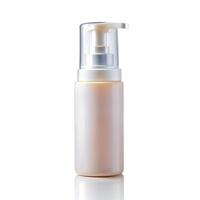 Cleansing Foam Bottle Photo on White Background