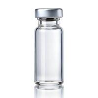 Empty Ampoule Vial Photo on White Background