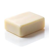 Plain Soap Bar Photo on White Background