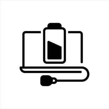 Solid icon recharge vector