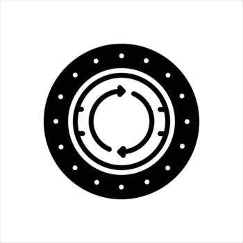 Solid repeat icon vector