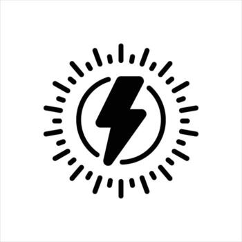sólido icono energía vector