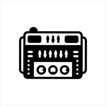 Solid icon mastering vector