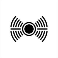 Solid icon soundwave vector