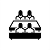 Solid parley icon vector