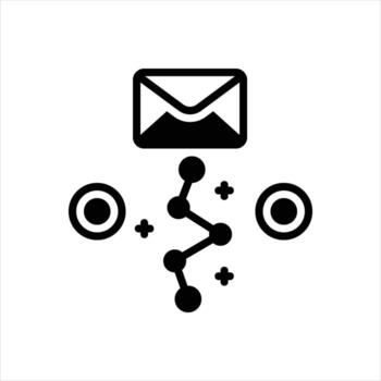 sólido estrategia icono vector