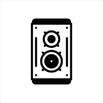 sólido icono altavoz vector