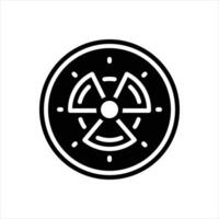 Solid icon toxic vector