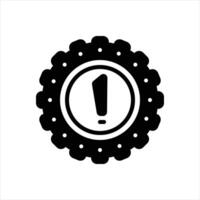 Solid icon risk vector