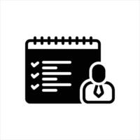 Solid icon organizer vector