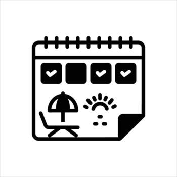 Solid icon holiday vector