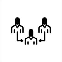 Solid icon referral vector