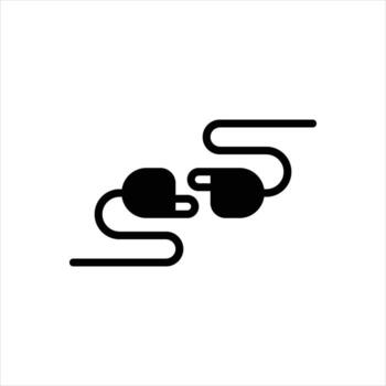 sólido icono enchufe en vector