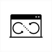 Solid icon sync vector