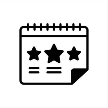 Solid icon event vector