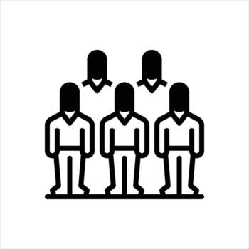 Solid icon community vector