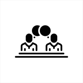 Solid icon communication vector