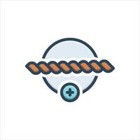 color icon making-rope vector