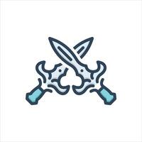 color icon combat vector
